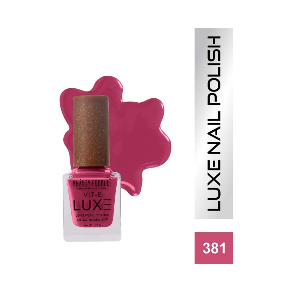 Beauty People Luxe Nail Polish with Vitamin E - 381 Profile Pink (12ml) - Beauty People
