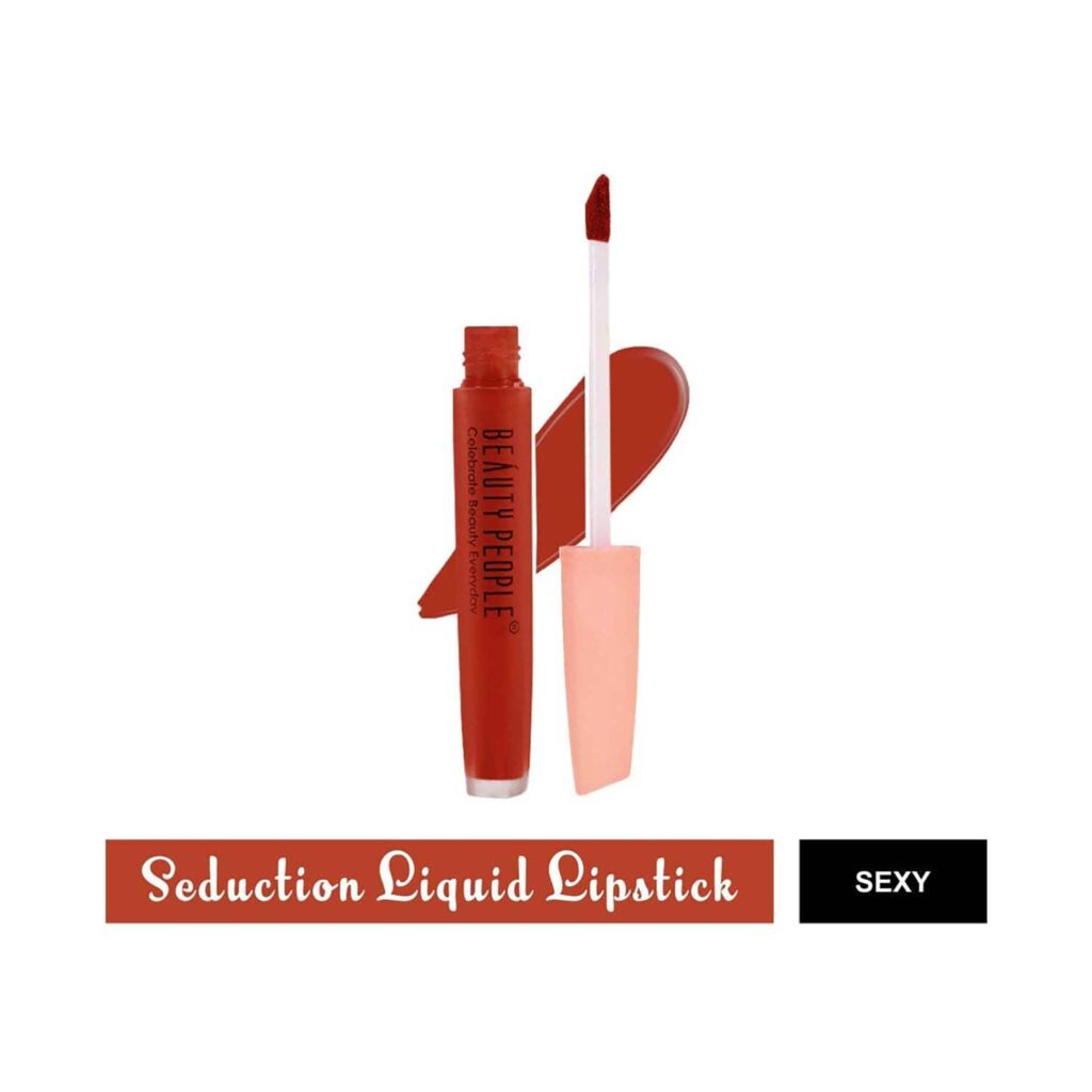 Beauty People Seduction Liquid Lipstick with Vitamin E & Rose Oil - 23 Sexy (4ml) - Beauty People