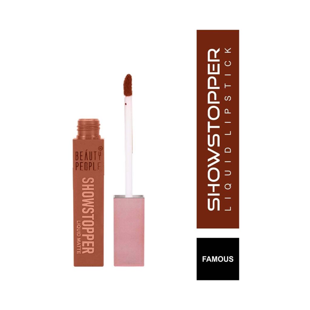 Beauty People Showstopper Liquid Lip Color with SPF 15 & Vitamin E - 01 Famous (4ml) - Beauty People