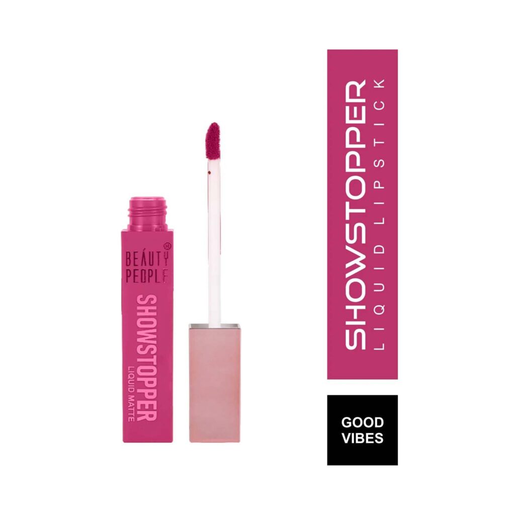 Beauty People Showstopper Liquid Lip Color with SPF 15 & Vitamin E - 09 Good Vibes (4ml) - Beauty People