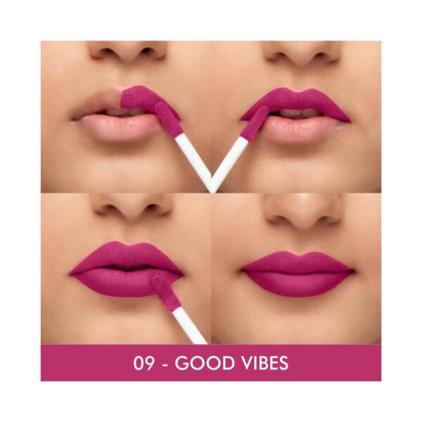 Beauty People Showstopper Liquid Lip Color with SPF 15 & Vitamin E - 09 Good Vibes (4ml) - Beauty People