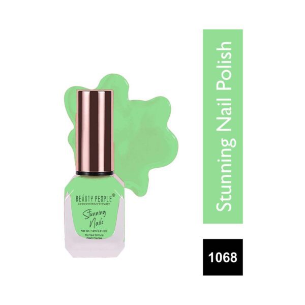 Beauty People Stunning Nail Polish - 1068 Pastel Green (12ml) - Beauty People