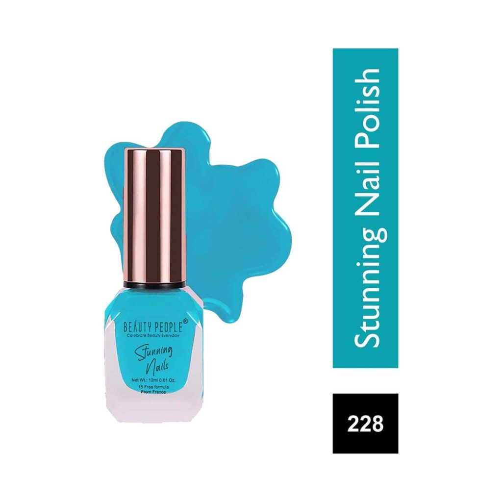 Beauty People Stunning Nail Polish - 228 Bright Blue (12ml) - Beauty People