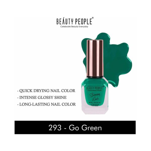 Beauty People Stunning Nail Polish - 293 Go Green (12ml) - Beauty People