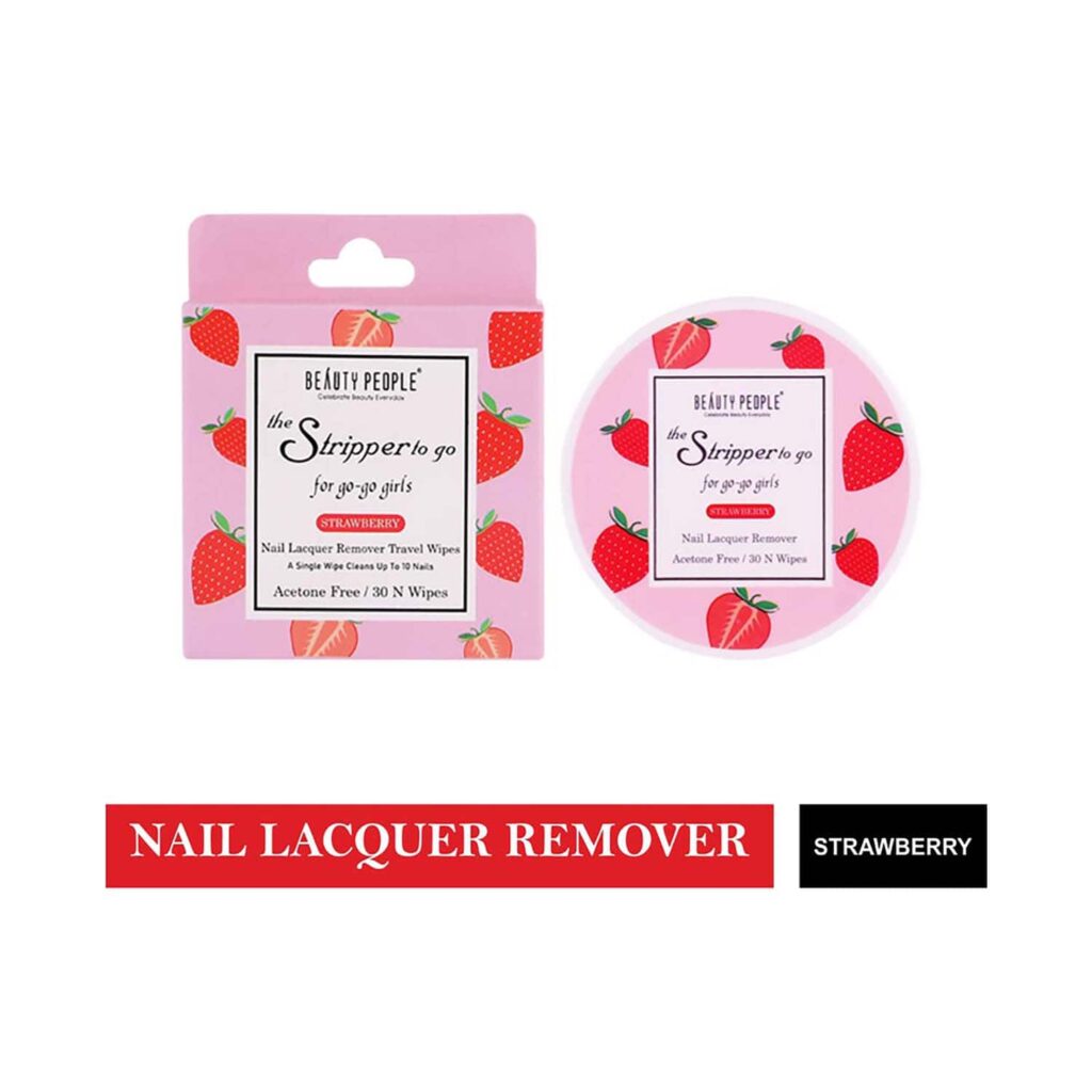 Beauty People The Stripper To The Go Nail Polish Remover Travel Pads - Strawberry (30Pcs) - Beauty People
