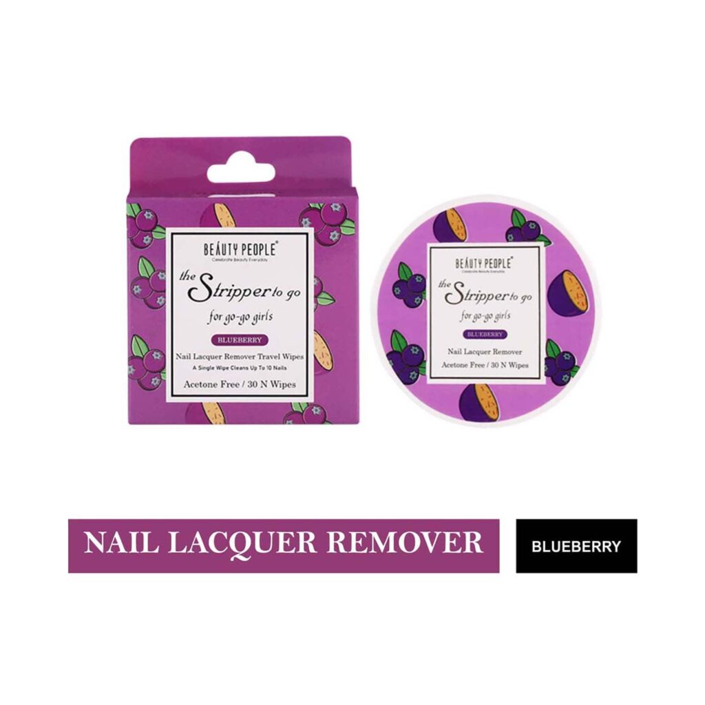 Beauty People The Stripper To The Go Nail Polish Remover Travel Pads - Blueberry (30Pcs) - Beauty People