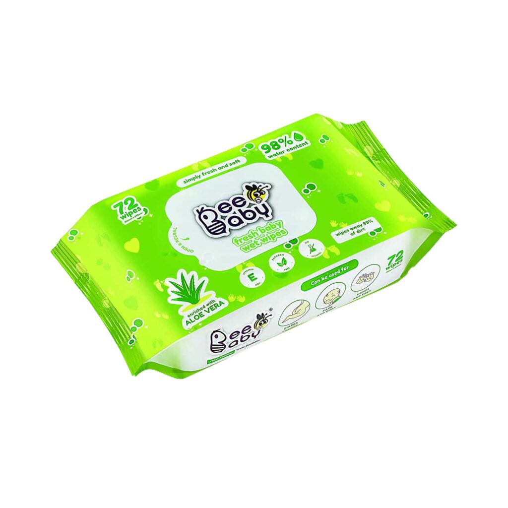 Beebaby Fresh Baby Wet Wipes (72 Wipes) - Beebaby