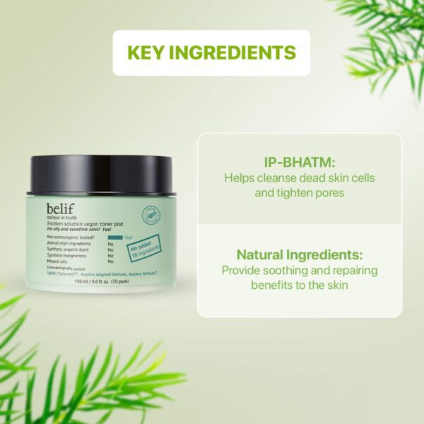 Belif Problem Solution Vegan Toner Pad (150 g) - Belif