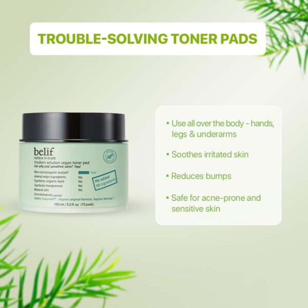 Belif Problem Solution Vegan Toner Pad (150 g) - Belif