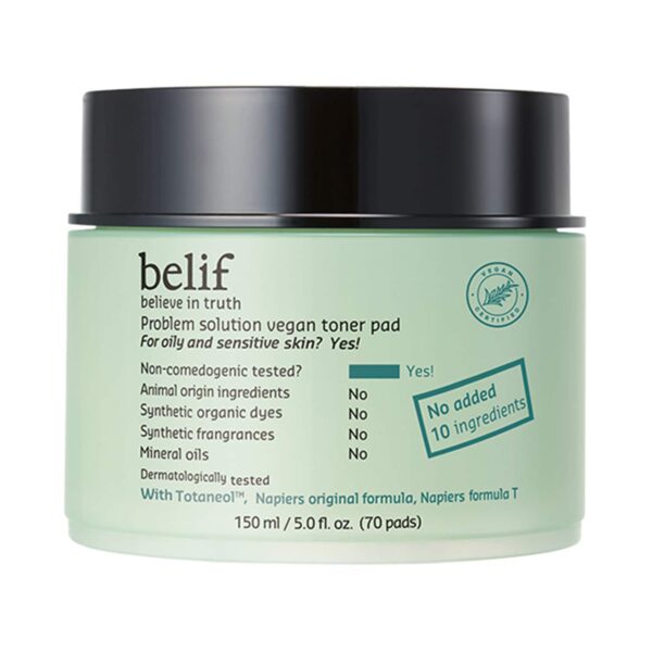 Belif Problem Solution Vegan Toner Pad (150 g) - Belif