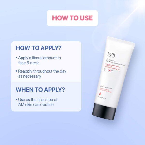 Belif UV Protector Leports Sunscreen (80 ml) - Belif