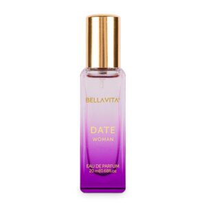 Bella Vita Luxury Date Woman | Long Lasting EDP 20ml | with Pink Pepper, Jasmine & Vanilla | Floral & Fruity Premium Perfume for Women | Fragrance You’ll Love
