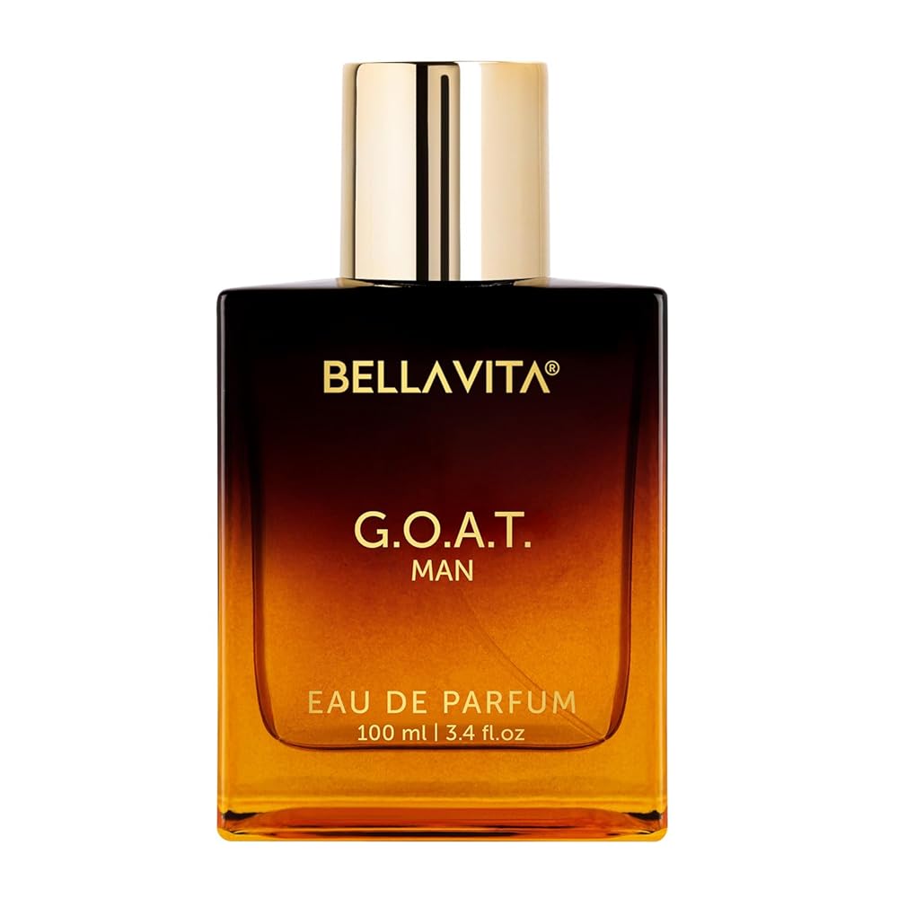 Bella Vita Luxury G.O.A.T Long Lasting Perfume for Man | Eau De Parfum 100ml | Bergamot, Patchouli & Vetiver | Spicy, Citrus, Woody, Musky Premium Fragrance for Men