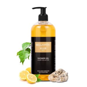 Bella Vita Luxury KLUB MAN Body Wash Shower Gel for Men |Men's Bodywash 500ml | Deep Cleansing, Hydrating & Moisturising with Aloe Vera Extract & Charcoal Powder | Suitable for...