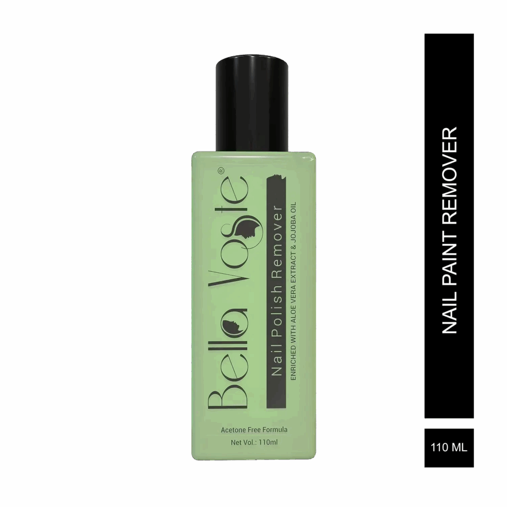 Bella Voste Nail Paint Remover Enriched with ALOE VERA EXTRACT & JOJOBA Oil, Acetone Free AQUA (110ml) - Bella Voste