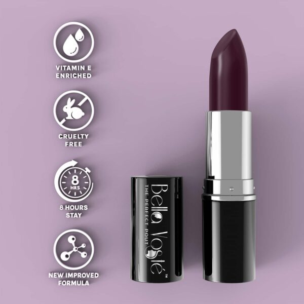 Bella Voste Sheer Creme Lust Lipstick Mystery Glory (08) (4.2gm) - Bella Voste