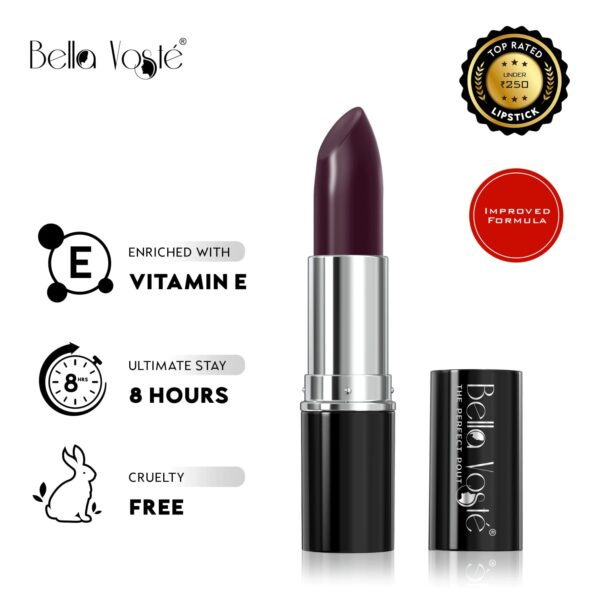 Bella Voste Sheer Creme Lust Lipstick Mystery Glory (08) (4.2gm) - Bella Voste