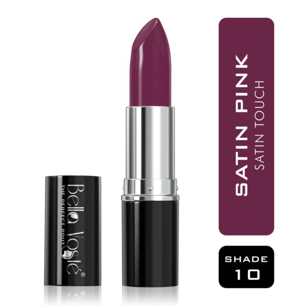Bella Voste Sheer Creme Lust Lipstick Satin Pink (10) (4.2gm) - Bella Voste