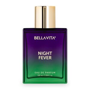 BELLAVITA Night Fever | Long Lasting Eau De Parfum 100ml Perfume for Man and Woman | with Bergamot Mandarin, Peach, Musk & Vanilla | Fruity Premium Unisex Fragrance Scent