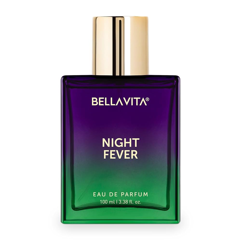 BELLAVITA Night Fever | Long Lasting Eau De Parfum 100ml Perfume for Man and Woman | with Bergamot Mandarin, Peach, Musk & Vanilla | Fruity Premium Unisex Fragrance Scent