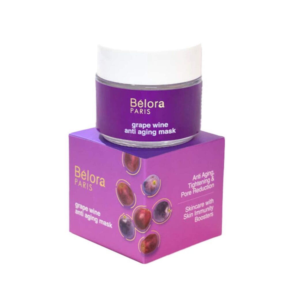 Belora Paris Grape Wine Anti Ageing Face Mask (100g) - Belora Paris