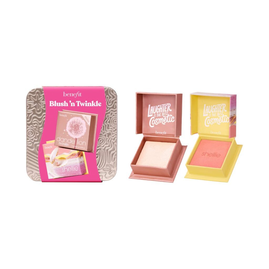 Benefit Cosmetics Blush 'N Twinkle Mini Blush & Highlighter Duo - Shellie, Dandelion Twinkle (2 Pcs) - Benefit Cosmetics