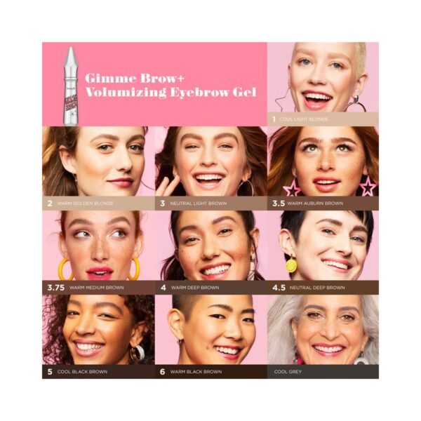 Benefit Cosmetics Gimme Brow+ Volumizing Eyebrow Gel Mini - 05 Cool Black Brown (1.5g) - Benefit Cosmetics