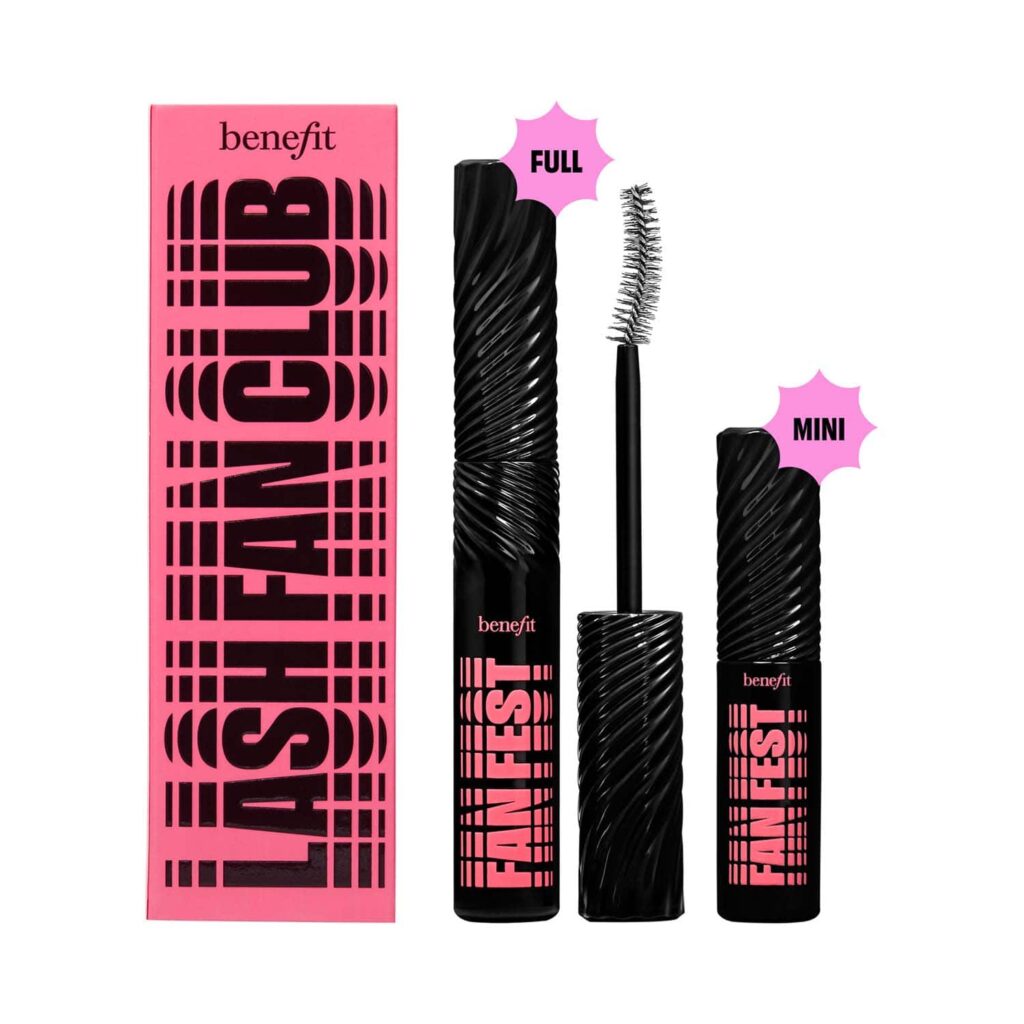 Benefit Cosmetics Lash Fan Club Full Size And Mini Fanning and Volumizing Mascara - Black - Benefit Cosmetics