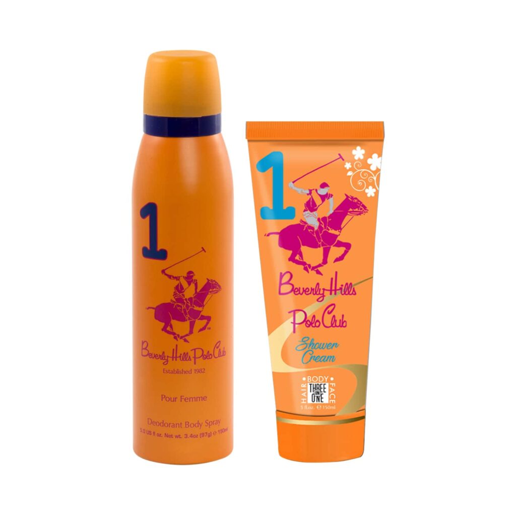 BEVERLY HILLS POLO CLUB No.1 Body Mist & Shower Cream Gift Set (2Pcs) - BEVERLY HILLS POLO CLUB