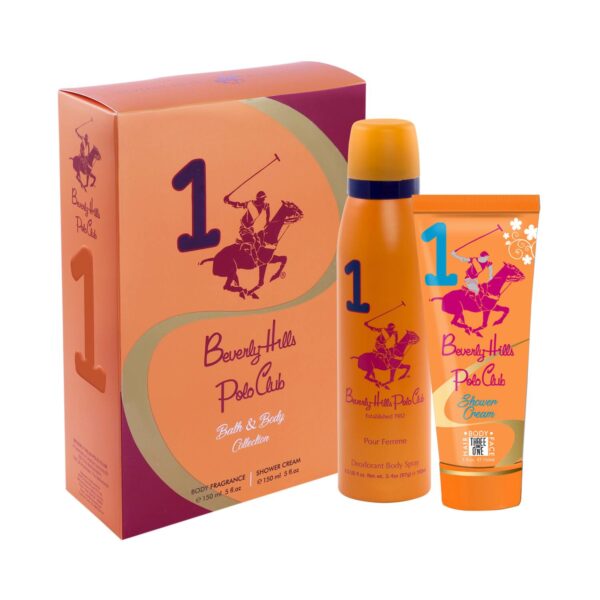 BEVERLY HILLS POLO CLUB No.1 Body Mist & Shower Cream Gift Set (2Pcs) - BEVERLY HILLS POLO CLUB
