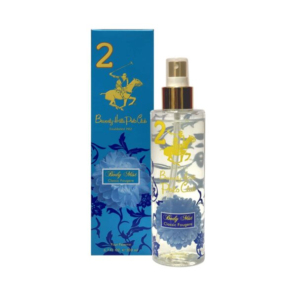 BEVERLY HILLS POLO CLUB No.2 Classic Fougere Premium Body Mist (200ml) - BEVERLY HILLS POLO CLUB