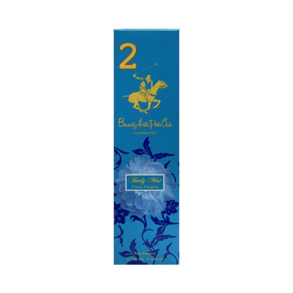 BEVERLY HILLS POLO CLUB No.2 Classic Fougere Premium Body Mist (200ml) - BEVERLY HILLS POLO CLUB