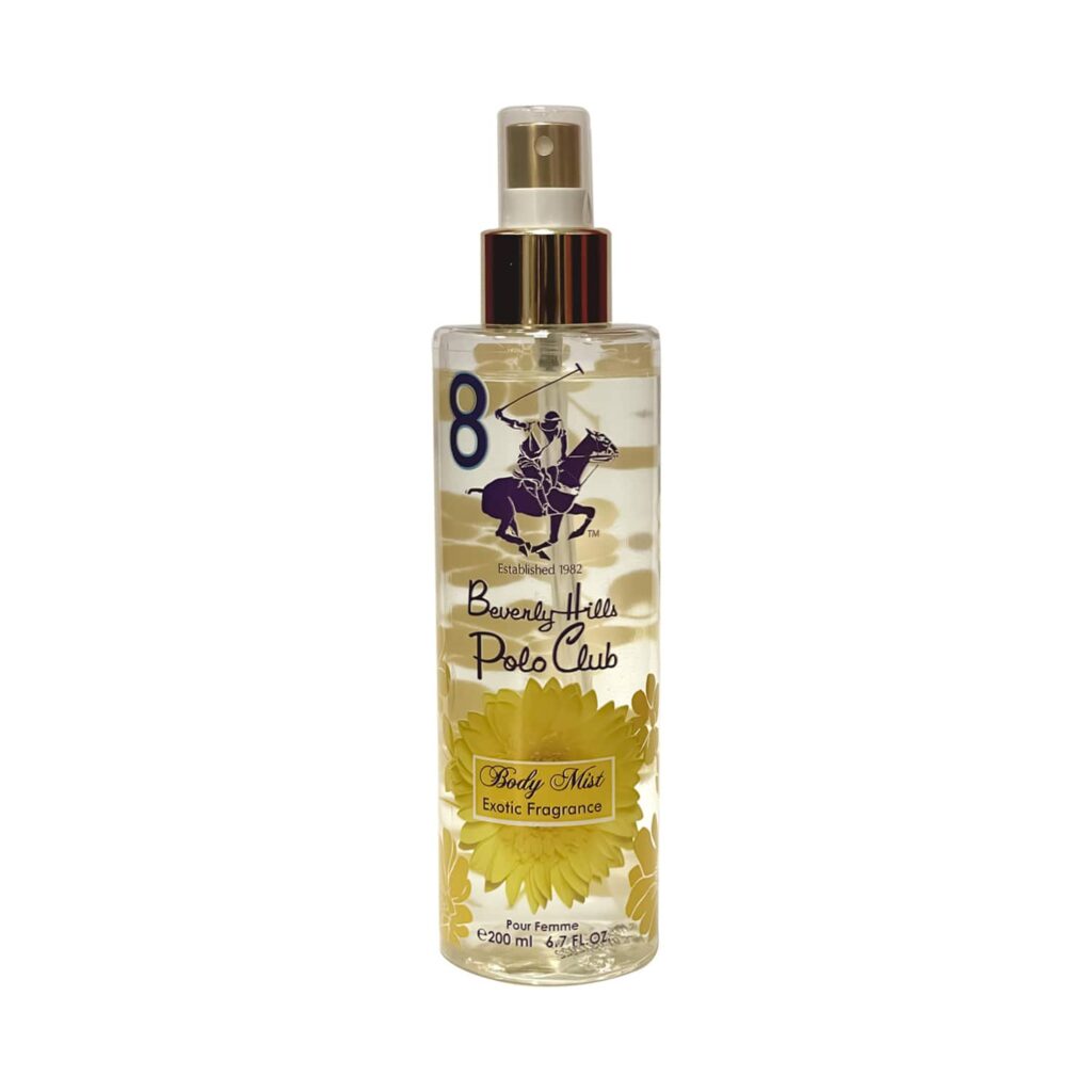 BEVERLY HILLS POLO CLUB No.8 Exotic Fragrance Premium Body Mist (200ml) - BEVERLY HILLS POLO CLUB