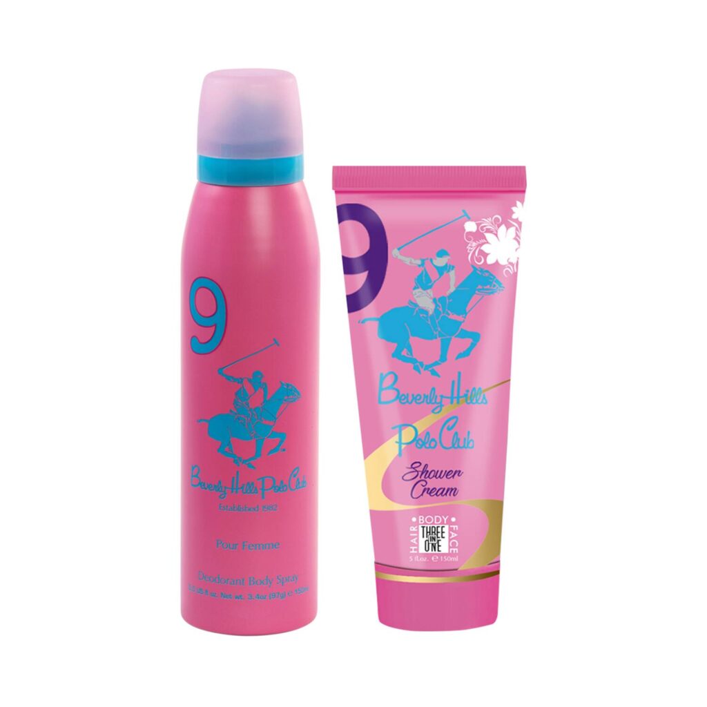 BEVERLY HILLS POLO CLUB No.9 Body Mist & Shower Cream Gift Set (2Pcs) - BEVERLY HILLS POLO CLUB