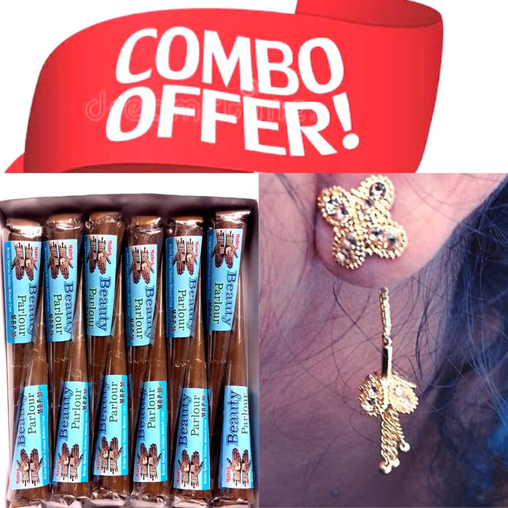 BHAVIKA HEENA Mahek Beauty Parlour Bridal Special Dulhan Mehndi Cone (Pack Of 12 Piece)