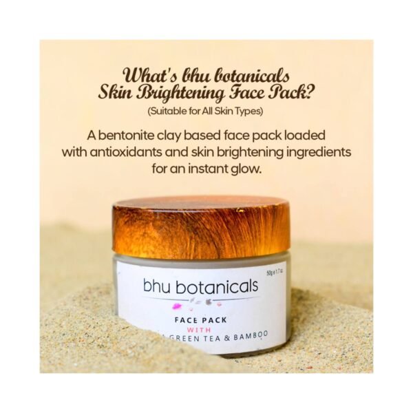 Bhu Botanicals Skin Brightening Face Pack (50g) - Bhu Botanicals