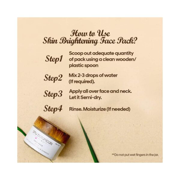 Bhu Botanicals Skin Brightening Face Pack (50g) - Bhu Botanicals