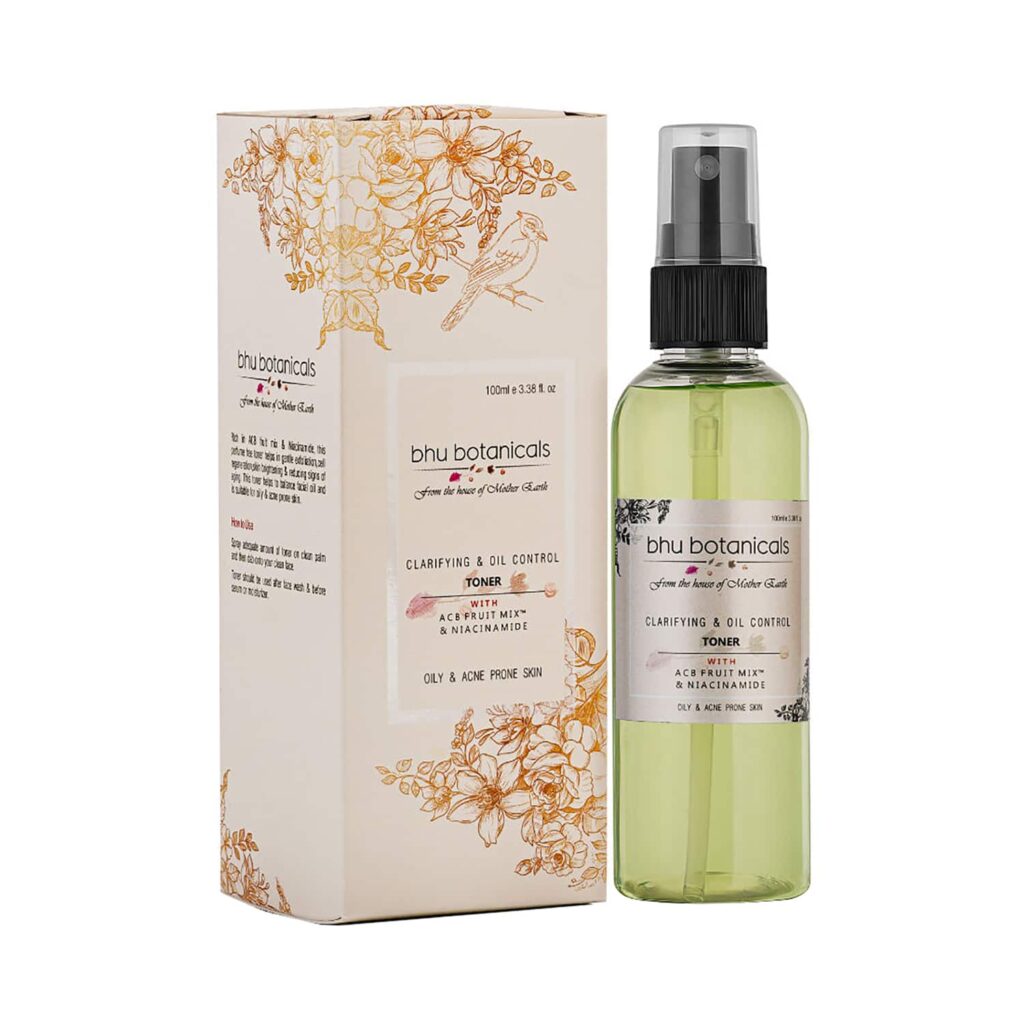 Bhu Botanicals Skin Clarifying & Oil Control Toner (100ml) - Bhu Botanicals