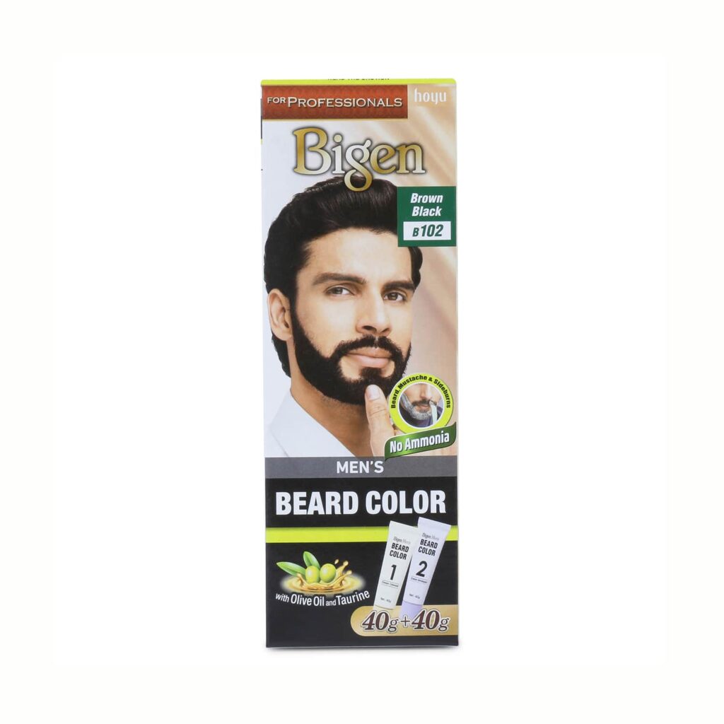 Bigen Men’s Beard Color - B102 Brown Black (40g + 40g) - Bigen