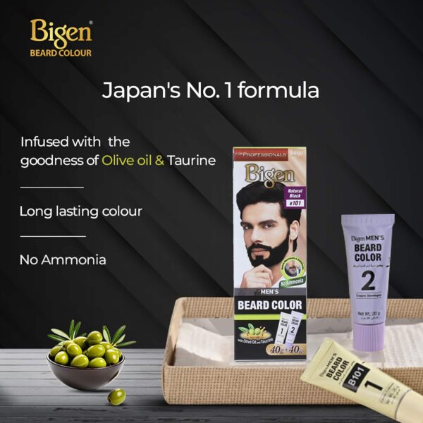 Bigen Men’s Beard Color - B103 Brown(40g + 40g) - Bigen