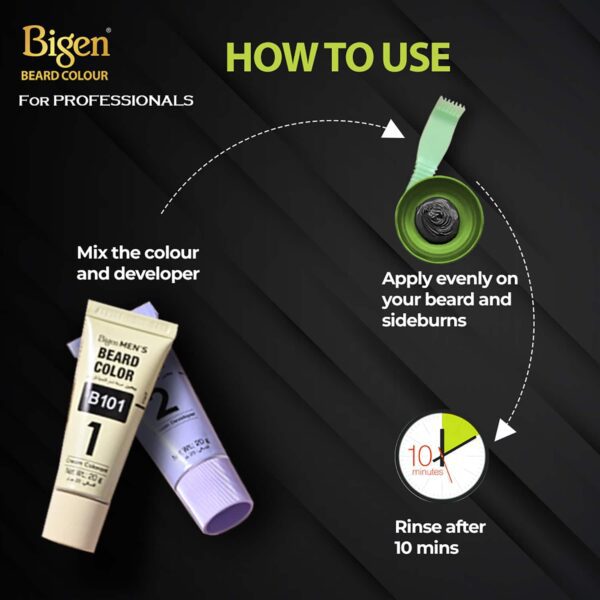 Bigen Men’s Beard Color - B103 Brown(40g + 40g) - Bigen