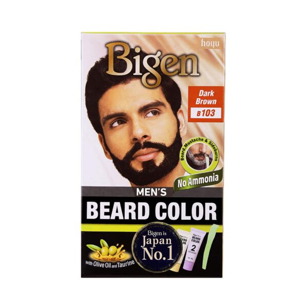 Bigen Men'S Beard Color B103 Dark Brown (40 g) & Men'S Beard Color B103 Dark Brown (40 g) Combo - Bigen