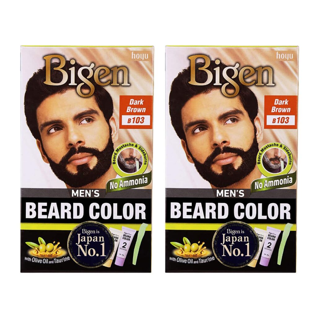 Bigen Men'S Beard Color B103 Dark Brown (40 g) & Men'S Beard Color B103 Dark Brown (40 g) Combo - Bigen
