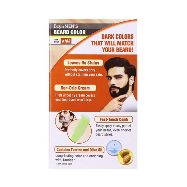 Bigen Men'S Beard Color B103 Dark Brown (40 g) & Men'S Beard Color B103 Dark Brown (40 g) Combo - Bigen