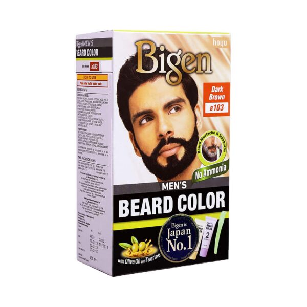 Bigen Men'S Beard Color B103 Dark Brown (40 g) & Men'S Beard Color B103 Dark Brown (40 g) Combo - Bigen