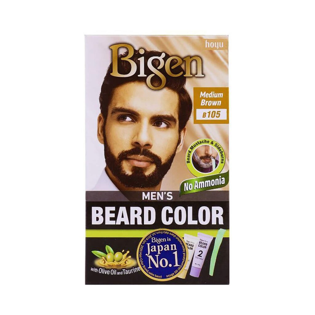 Bigen Men's Beard Color - B105 Medium Brown (40g) - Bigen