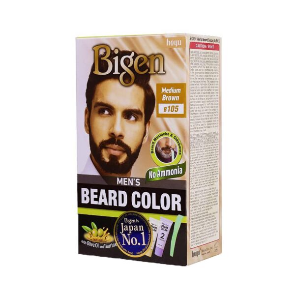 Bigen Men's Beard Color - B105 Medium Brown (40g) - Bigen