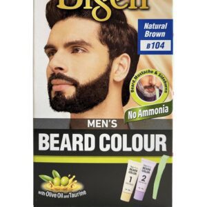 Bigen Men's Beard Color Natural Brown (B104) 20gm+20gm=40gm