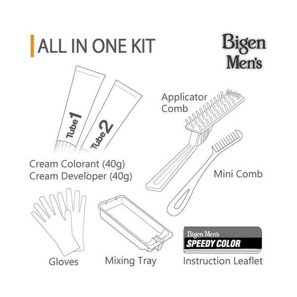 Bigen Men's Speedy 102 (80 g), Natural Black 101 (80 g) & Dark Brown 103 (80 g) Combo - Bigen