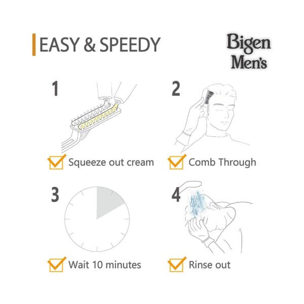 Bigen Men's Speedy Hair Color - 103 Dark Brown (80g) - Bigen